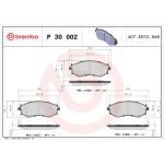 BREMBO Bremsklötze VA P 30 002 BREMBO Bremsklötze VA P 30 002