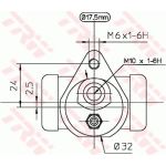 TRW Radbremszylinder BWC157 TRW Radbremszylinder BWC157