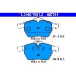Bremsbelagsatz Opel P. Vectra 1.6-2.6 95-02 13.0460-7091.2 Bremsbelagsatz Opel P. Vectra 1.6-2.6 95-02 13.0460-7091.2