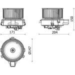 MAHLE Innenraumgebläse AB 283 000P MAHLE Innenraumgebläse AB 283 000P