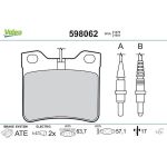Valeo Bremsbelagsatz 598062 Valeo Bremsbelagsatz 598062