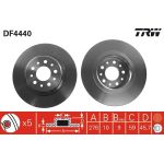 41 482 012 Bremsscheibe HA DF4440 41 482 012 Bremsscheibe HA DF4440