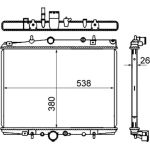 MAHLE Kühler, Motorkühlung CR 1433 000S MAHLE Kühler, Motorkühlung CR 1433 000S