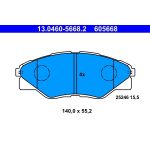 ATE Bremsbelagsatz 13.0460-5668.2 ATE Bremsbelagsatz 13.0460-5668.2