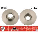 TRW Bremsscheibe DF1856 TRW Bremsscheibe DF1856