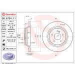 15 482 036 Bremsscheibe HA 08.A734.11 15 482 036 Bremsscheibe HA 08.A734.11