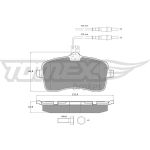 TOMEX brakes Bremsbelagsatz, Scheibenbremse TX 14-67 TOMEX brakes Bremsbelagsatz, Scheibenbremse TX 14-67