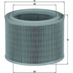 LX 486 MAHLE Luftfilter LX 486, Filtereinsatz, Höhe 123,5 mm – u. a. für Peugeot 205 II (20A/C), 306 Schrägheck (7A, 7C, N3, N5), 306 (7B, N3, N5) – OE Nummer 144484 - l