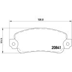 BREMBO Bremsbelagsatz, Scheibenbremse P 23 014 BREMBO Bremsbelagsatz, Scheibenbremse P 23 014