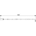 Bosch Bremsbelagverschleißsensor 1987473052 Bosch Bremsbelagverschleißsensor 1987473052