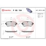 BREMBO Bremsklötze HA P 85 154 BREMBO Bremsklötze HA P 85 154