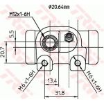 TRW Radbremszylinder BWF125 TRW Radbremszylinder BWF125