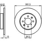 Bremsscheibe VA 0 986 478 889 Bremsscheibe VA 0 986 478 889