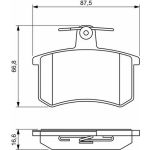 Bosch Bremsbelagsatz Premium 0 986 494 846 Bosch Bremsbelagsatz Premium 0 986 494 846