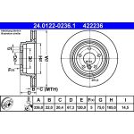 Bremsscheibe Bmw T. 3 2.0-3.0 05-13 24.0122-0236.1 Bremsscheibe Bmw T. 3 2.0-3.0 05-13 24.0122-0236.1