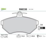 Valeo Bremsbelagsatz 598330 Valeo Bremsbelagsatz 598330