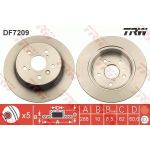 TRW Bremsscheibe Hinterachse DF7209 TRW Bremsscheibe Hinterachse DF7209