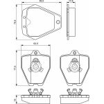 Bosch Bremsbelagsatz 0 986 494 215 Bosch Bremsbelagsatz 0 986 494 215