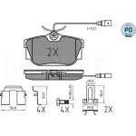 Bremsklötze HA Platinum 025 234 4616/PD Bremsklötze HA Platinum 025 234 4616/PD