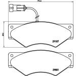 BREMBO Bremsklötze VA P A6 018 BREMBO Bremsklötze VA P A6 018