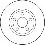 Bremsscheibe Fiat P. Scudo 1.6/1.9-2.0 Jtd 96-06 DF2754 Bremsscheibe Fiat P. Scudo 1.6/1.9-2.0 Jtd 96-06 DF2754