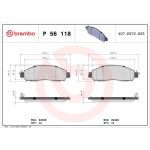 BREMBO Bremsklötze VA P 56 118 BREMBO Bremsklötze VA P 56 118