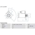 Bosch Starter 0 986 020 181 Bosch Starter 0 986 020 181