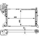 MAHLE Kühler, Motorkühlung CR 727 000P MAHLE Kühler, Motorkühlung CR 727 000P