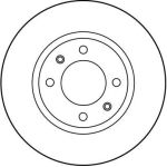 Bremsscheibe Peugeot S. 305 DF1216