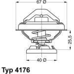 Thermostat, Kühlmittel 4176.85D Thermostat, Kühlmittel 4176.85D