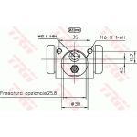 TRW Radbremszylinder BWH397 TRW Radbremszylinder BWH397