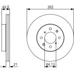 Bremsscheibe 0 986 479 R80 Bremsscheibe 0 986 479 R80