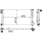 MAHLE Kühler, Motorkühlung CR 433 000P MAHLE Kühler, Motorkühlung CR 433 000P