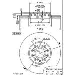 12 481 018 Bremsscheibe VA 09.5745.21 12 481 018 Bremsscheibe VA 09.5745.21