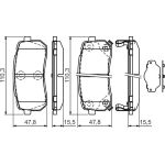 Bosch Bremsbelagsatz 0 986 494 327 Bosch Bremsbelagsatz 0 986 494 327