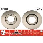TRW Bremsscheibe Nissan Patrol 2.8-4.2 79-97 DF1967 TRW Bremsscheibe Nissan Patrol 2.8-4.2 79-97 DF1967