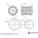 Hydraulikfilter, Automatikgetriebe ADBP210101 Hydraulikfilter, Automatikgetriebe ADBP210101
