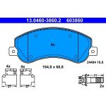 ATE Bremsbelagsatz VW Vorderachse Amarok 2.0-3.0 TDI 10 13.0460-3860.2 ATE Bremsbelagsatz VW Vorderachse Amarok 2.0-3.0 TDI 10 13.0460-3860.2