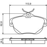 Bosch Bremsbelagsatz 0 986 494 243 Bosch Bremsbelagsatz 0 986 494 243