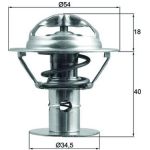 Thermostateinsatz mit Dichtung TX 180 86D Thermostateinsatz mit Dichtung TX 180 86D