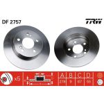 Bremsscheibe Db T. W202/203/W210/W124 93-11 DF2757 Bremsscheibe Db T. W202/203/W210/W124 93-11 DF2757