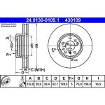 Bremsscheibe Bmw P. X3/X5 3.0-4.4 00-11 24.0130-0109.1 Bremsscheibe Bmw P. X3/X5 3.0-4.4 00-11 24.0130-0109.1