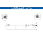 ATE Bremsschlauch 24.5103-0345.3 ATE Bremsschlauch 24.5103-0345.3