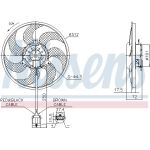 Nissens Kühlerlüfter PKW 850072 Nissens Kühlerlüfter PKW 850072