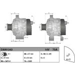 Denso Lichtmaschine DAN1343 Denso Lichtmaschine DAN1343