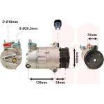 Van Wezel Klimakompressor 1800K478 Van Wezel Klimakompressor 1800K478