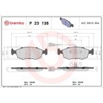 BREMBO Bremsklötze VA P 23 138 BREMBO Bremsklötze VA P 23 138