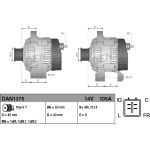 DENSO Generator DAN1375 DENSO Generator DAN1375
