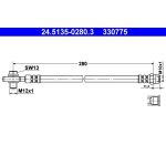 ATE Bremsschlauch 24.5135-0280.3 ATE Bremsschlauch 24.5135-0280.3