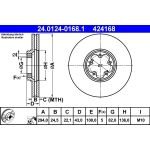ATE Bremsscheibe Ford Vorderachse Transit 2.0-2.4 D 00-06 24.0124-0168.1 ATE Bremsscheibe Ford Vorderachse Transit 2.0-2.4 D 00-06 24.0124-0168.1